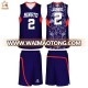 Customized reversible sublimation digital printing men's basketball uniform