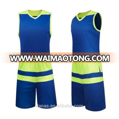 Cheap Custom Blank Basketball Jersey Uniform Design Color Blue