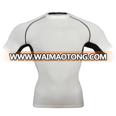 Wholesale Fitness Bodybuilding Sports Shirt White Gym Apparel