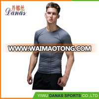 High quality fitness t shirt running sports gym wear men