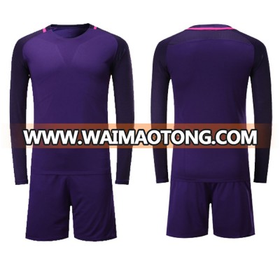 Blank Purple Soccer Jersey Long Sleeve Cheap Team Sports Jersey Football