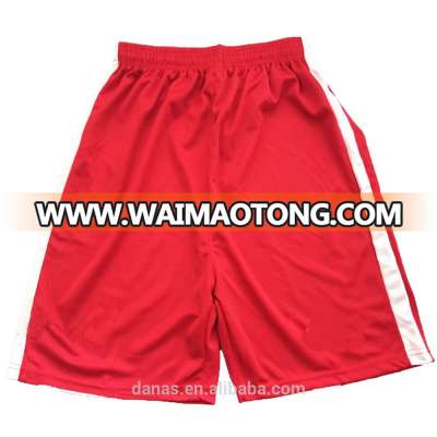 Red color hot sale mens soccer short pants quick dry jogging shorts